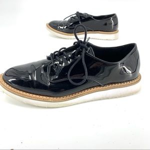 A New Day black shiny black dress shoes size 8.5